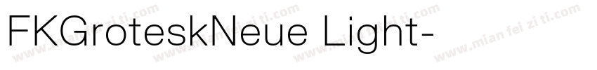 FKGroteskNeue Light字体转换